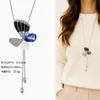 Cadena para Suéter de Collar Largo Geométrico, Accesorio de Lujo de Alta Gama, Versátil y de Moda, Colgante de Perla para Otoño e Invierno