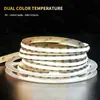 Tira de luz flexible COB 5V bajo voltaje serie completa, integración de alta densidad, iluminación uniforme sin puntos oscuros, especificaciones completas