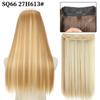Fabricante de Líneas de Pesca y Pelucas de Exportación Europea y Americana Venta al por Mayor en Stock Línea de Pesca de Fibra Química Cortina de Cabello Pieza de Peluca Cabello Largo Liso Extensión de Cabello Sin Costuras