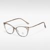 TR8205 Little Red Book Estilo de celebridad de internet ojo de gato marco de gafas para mujer de alta calidad estilo europeo y americano marco de gafas liso anti-luz azul