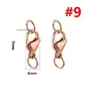 Fecho de lagosta em aço inoxidável 304 com fecho de conexão de argola aberta fecho de cachorro acessórios de joalheria DIY fecho de colar fecho de pulseira