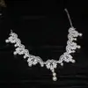 Conjunto de Collar y Pendientes de Encaje y Perlas para Noche Estilo Palacio, Lujoso y de Moda, Set de Alta Calidad con Accesorios de Diseño Único