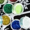 Comercio exterior transfronterizo lentejuelas brillantes doradas y plateadas lentejuelas brillantes bordado a punto de cruz tatuaje pequeño plantilla hueca flores polvo brillante