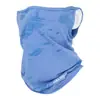 Máscara Facial Media para Ciclismo al Aire Libre para Hombres y Mujeres, Cubrecuellos Colgante de Oreja con Protección Solar, Bufanda de Cuello de Verano con Letras, Máscara Transpirable de Seda de Hielo