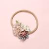 Banda para el cabello de flores europea y americana para niños, bebé, súper suave, sin costuras, diadema de flores, moda bebé, accesorios para el cabello de calle