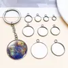 Gema de Tiempo Base de Acero Inoxidable Base Redonda Colgante Pequeño Soldado Bucle Único Diámetro Interior 6-30mm Accesorios para Joyería DIY