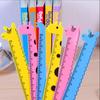 Régua girafa régua animal de desenho animado fofo régua de plástico de 15cm material de escritório prêmios fábrica atacado