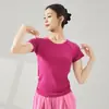 Ropa de Baile Personalizada para Uso Diario para Adultos, Top de Baile Negro para Mujer, Nuevo Estilo de Danza Moderna de Manga Corta