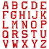 Cross-border hot-selling bordado cor combinação de letras em inglês patch bordado inglês adesivos decorativos roupas DIY adesivos de pano