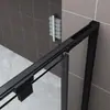 Cabina de Ducha Corredera de Acero Inoxidable Transfronteriza con Bisagra de Apertura Plana Estable y Duradera, Mampara de Baño Hecha a Medida por Fabricante