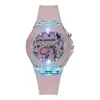 Reloj electrónico luminoso para niños de primaria y secundaria, reloj de silicona con dibujos animados, nuevo modelo al por mayor, Princesa de Hielo y Nieve