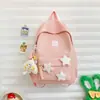 Mochila Transfronteriza para la Escuela para Mujeres, Estilo Coreano, Color Sólido, Fresca y Simple, Adecuada para Estudiantes de Secundaria, Preparatoria y Universidad, Mochila Estilo Ins de Campus Serie Bosque