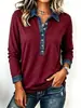 Ropa europea y americana para mujer de Amazon transfronteriza: patchwork de mezclilla, camisa de manga larga con tapeta de media botonadura y corte holgado y casual