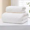 Conjunto de duas peças de toalha de banho em fleece de coral, absorvente, macia, de secagem rápida, para uso doméstico de adultos, toalha de banho grande, atacado de fábrica e personalização