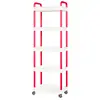 Estantería de Almacenamiento Carrito de Baño Cocina Baño Dormitorio Estantería de Almacenamiento Multicapa Móvil de Pie