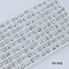 Taladro para uñas Dongzhou, blanco, con base puntiaguda mixta, accesorios de bricolaje, taladro de cristal rojo para Internet, taladro para uñas súper flash