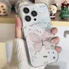 Gato Mariposa Rosa Adecuado para Funda de Teléfono Móvil Apple 17Promax Iphone16 Modelo Nuevo 15Promax/14Proma