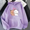 Moletom de Urso Panda Desenho Animado Bubu e Dudu Tops Feminino/Masculino Kawaii
