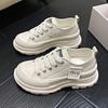 Mk07 Nuevos Zapatos Deportivos Primavera y Verano 2024 Zapatos Blancos Transpirables Simples Suela Gruesa Zapatillas que Aumentan la Altura Moda Casual para Estudiantes