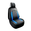 Fundas de asiento de coche de cuero PU con patrón de diamante de doble línea y patchwork de rayas verticales, superventas transfronterizas, aptas para vehículos de 5 plazas, son un éxito de ventas en Amazon