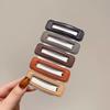 Candy Color Leather Bangs Simples Cabelo Quebrado Clipe Lateral BB Clip Grampo de Cabelo Internet Popular All-match Macaron Grampo de Cabelo Headwear