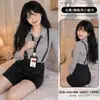 Butterfly Wonderful Silk Lingerie Big Sister Ascetic System OL Little Secretary High-Winted Strap Short Skirt Uniform A1200OL Little Secretary