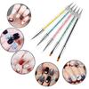 Herramientas para uñas de Amazon, 5 piezas, bolígrafo de fototerapia, varilla de lentejuelas, bolígrafo de doble punta para decoración de uñas, bolígrafo de dibujo lineal, bolígrafo taladro