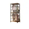 Perchero de Metal Xianju, Armario Combinado Abierto de Pie, Perchero para Ropa de Dormitorio, Estante para Vestidor del Hogar