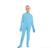 Mono de Nuevo Estilo Transfronterizo Ajustado que Deja la Cara al Descubierto Ropa de Color Sólido Disfraz de Baile de Cuerpo Completo Disfraz de Cosplay Venta al por Mayor Disfraz de Halloween