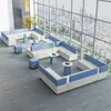 Combinações Criativas de Sofás para Áreas de Descanso em Escolas, Instituições de Treinamento, Salas de Recepção de Bancos, Áreas de Espera para Pais e Escritórios de Lazer