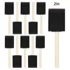 Herramientas de Pintura para Jardín de Infancia de Madera Negra Esponjosa Transfronterizas Niños Graffiti Pincel de Pintar Negro de Cabeza Plana Dibujo Artístico