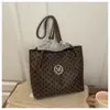 Bolsa Tote Estampada de Gran Capacidad para Mujer 2026 Nueva Moda Retro Bolso de Mano para Viajes Diarios Bolso de Hombro Versátil Bolso de Axila