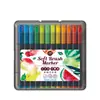 Set de Plumas de Acuarela con Punta Suave Lion para Niños, Jardín de Infancia, Estudiantes de Primaria y Bebés, 36 Colores, Plumas de Colores Lavables
