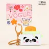 Llavero Original de Animales de Dibujos Animados para Panificadora, Capibara Lindo para Descompresión, Colgante para Mochila de Estudiante, Pequeño Regalo
