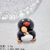 Acessórios de Resina Cartoon DIY Joias Pinguim Preto Fofo Cola Creme Grampo de Cabelo Capa de Celular Fivela de Sapato Pingente de Chaveiro