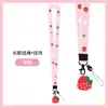 Cordón ancho para teléfono móvil con diseño de dibujos animados para mujer, cordón largo para funda de móvil, cadena colgante, llavero, cuerda corta, Snoopy
