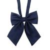 [Corbata de corona] Corbata japonesa jk para mujer, uniforme de color liso, cuello con flor de cerezo, lazo bordado de la universidad británica.