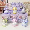 Meow Meow Pequeño Quemador de Incienso Caja Sorpresa Animal Adorno de Escritorio Figura de Mascota Linda Manualidad de Resina Pequeño Quemador de Aromaterapia