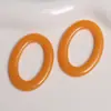 Estilo Japonés Minimalista Color Sólido Aro Hueco Ovalado Accesorios de Resina Pendientes Colgante para DIY Funda de Teléfono Materiales Venta al por Mayor
