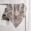Bufanda de Seda y Lana para Mujer en Otoño e Invierno, Bufanda de Cuello de Alta Gama, Cálida y a Prueba de Frío