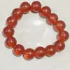 Pulseira de Jade Branco Rosa Gelo 12mm Dedos Gradiente Suave Rosa Pulseira Chapeuzinho Vermelho com Mão Presente para Estudante
