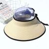 Novo Chapéu de Palha de Verão para Sol, Chapéu de Copa Vazia, Chapéu de Sol de Aba Larga, Chapéu de Sol, Chapéu para Exterior, Chapéu de Praia para Sombra e Proteção Solar