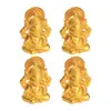Novo produto transfronteiriço: Divindade de cabeça de elefante dourado do Sudeste Asiático, estátua de Buda tailandesa, ornamento de Ganesha indiano, acessório, figura em miniatura