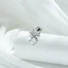 Ilha das Estrelas Diamante de Cristal Design de Nicho Forma de Estrela Zircônia Haste de Liga de Titânio Piercing na Orelha Hélice Cartilagem Stud Ósseo da Orelha