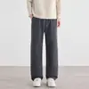 Pantalones casuales para hombre WILLIAMPOLO, corte holgado, estilo de pierna recta, modernos, con buena caída, color caqui, pantalones largos, adecuados para uso casual y deportivo