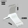 Percha de Madera Maciza Blanca Mate, Engrosada y Resistente, Popular para Casas de Huéspedes, Almacenamiento de Ropa en Armarios, En Stock