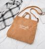 Bolso de Mano Grande Ante Lona Nuevo Estilo Comercio Exterior Simple Artístico Hombro Cruzado Gran Capacidad Bolso de Mujer Mochila Escolar de Estudiante