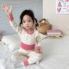 Ropa de otoño para bebé con cintura alta y protección abdominal, pantalones de otoño, ropa interior infantil sin huesos, pijamas gruesos de algodón para otoño e invierno.