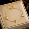 Collar Simple con Borla y Corazón de Melocotón Lujo Ligero Diseño de Nicho Cadena para el Cuello de Acero de Titanio Cadena de Clavícula de Alta Calidad para Mujer 2024 Nuevo