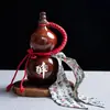 Celebridad de Internet 0.5 kg Calabaza de Cerámica con Forma de Jarra Sellada Vintage para Vino 500 ml Tetera Wukong Chang'An para Licor, Té con Leche y Bebidas